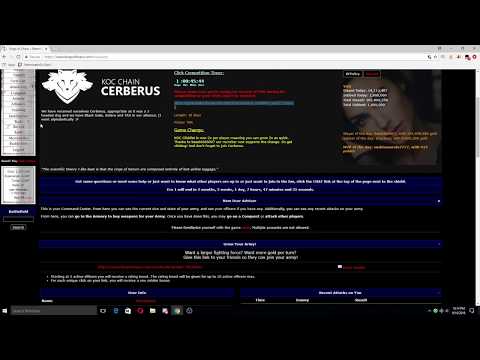 Kings of Chaos Tutorial & Guide - Tips/Tricks on Minimizing Losses, Upgrades & Script Info