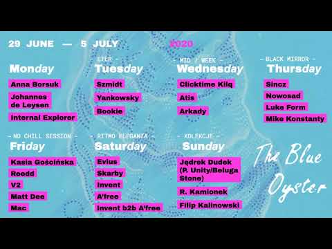 The Blue Oyster: reedd & V2 / 03.07 / 18 - 20