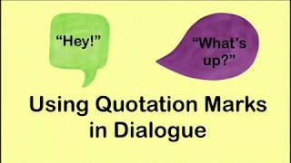 Using Dialogue in Narrative Writing Video