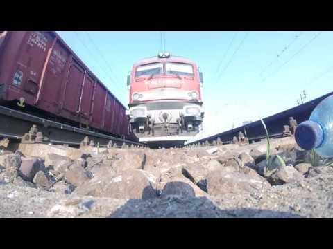 Filmare sub un Tren marfar DB 91 53 0 480 010-4 / Filming under a freight train DB 91 53 0 480 010-4