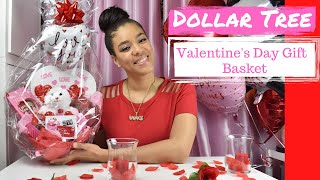 Dollar Tree Valentine's Day Gift Basket | Valentine's Day Gift Basket Ideas