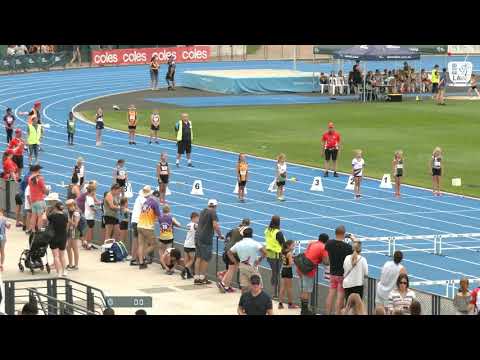 Girls Under 9 60m Hurdles H8 - 2020 State Combined Events Championships // LAVicTV