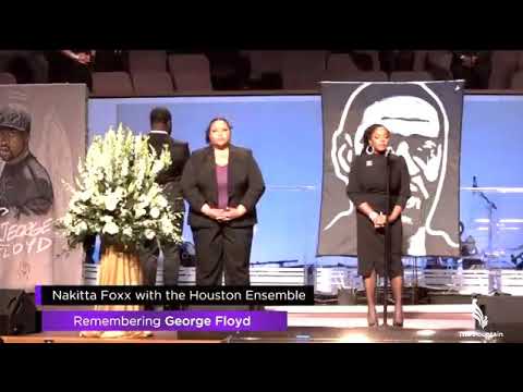 Nakitta Foxx sings "We Offer Praise" at George Floyd's Funeral