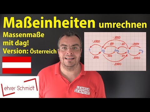 Maßeinheiten umwandeln - Massenmaße mit Dekagramm (!) Version: Österreich AT | Lehrerschmidt