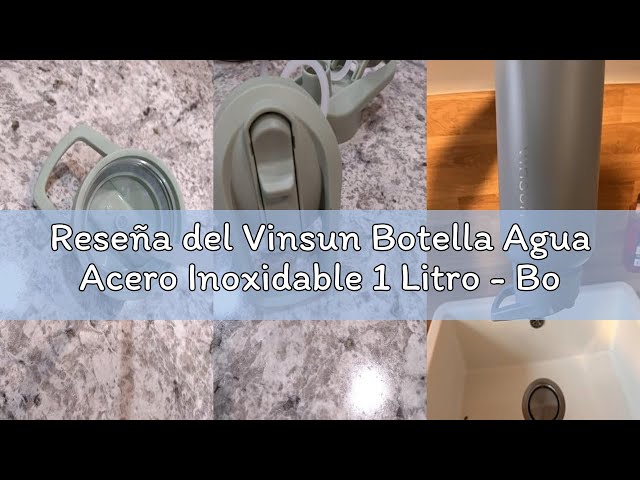 Vídeo relacionado con Vinsun Botella Agua Acero Inoxidable 750ml - A Prueba de Fugas, sin BPA, Doble Pared - Pajita y Boquilla para Beber, Cantimplora Termica para Deporte
