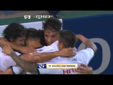Gol de M. Romero. Vélez 1 - Godoy Cruz 0. Fecha 9. Primera División 2016.