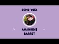 Démo voix-off- Amandine BARRET