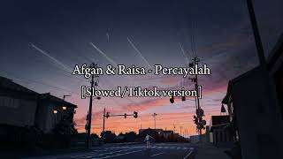 Download lagu Afgan & Raisa - Percayalah (slowed/tiktok version) mp3 Download lagu Afgan & Raisa - Percayalah (slowed/tiktok version) mp3