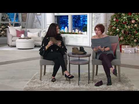Clarks Leather Lace-up Ankle Boots - Raisie Vita on QVC