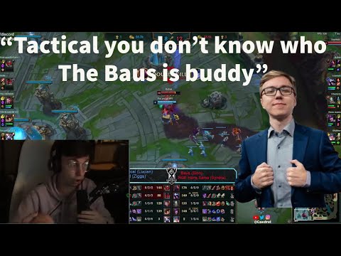 Caedrel Can't Believe THEBAUSFFS Triple Kills Tactical Under Tower - 1v3!!!