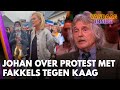 Johan over fakkelprotest tegen Kaag: 'Ongepast, maar ze hebben zich niet heel agressief gedragen'
