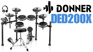 Video thumbnail for Donner DED200x drum review by Brooks Farris Drums