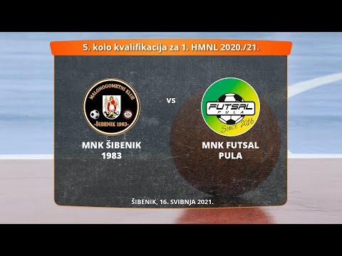 MNK Šibenik 1983 -  MNK Futsal Pula - 5. kolo kvalifikacija za 1. HMNL 2020./21.