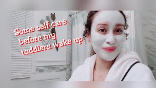 Self care routine before my toddlers wake up | vlogmas day 12