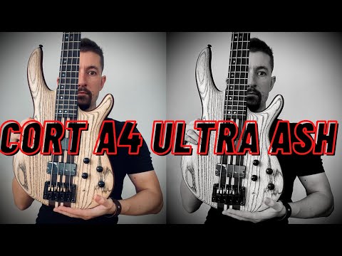 Бас-гітара CORT A4 Ultra Ash (Etched Natural Black)
