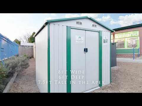 8 x 6FT Classic Steel Shed - Image 2