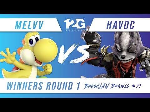 BrookLAN Brawls 71 - Melvv (Yoshi) vs. Havoc (Wolf, Bowser) - Winners Round 1