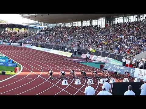 08.07.2023 Auestadion Kassel -100 Meter Finale der Frauen - Leichtathletik DM