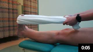 NUHS Physiotherapy - Calf Stretch with Towel