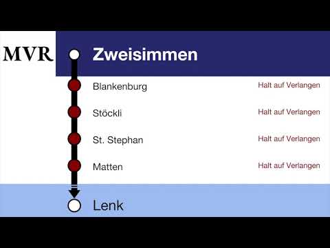 MOB/MVR Ansagen - Regio Zweisimmen – St. Stephan – Lenk i.S.