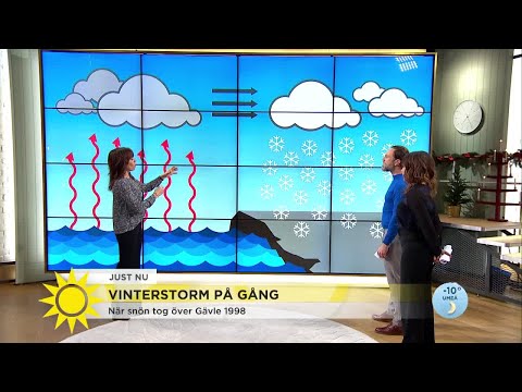 Vinterstorm på gång: ”Det kan bli en hel del snö” - Nyhetsmorgon (TV4)