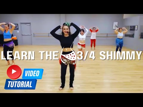 Belly Dance BREAKDOWNS: 3/4 Shimmy TUTORIAL