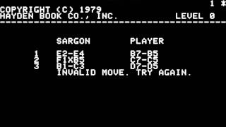 Sargon II for the Apple II