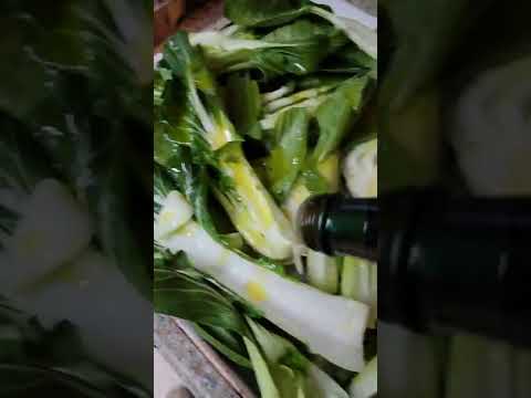 Roasted Bokchoy with Garlic #bokchoy