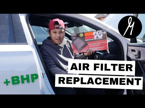 K&N Air FIlter Install - Mercedes A35 AMG 2020 V177 (Compatible  A Class 2019 W177 - CLA 2019 C118)