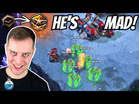 Mass Dark Templar Drop makes him RAGE! | Templars to Grandmaster #6 StarCraft 2