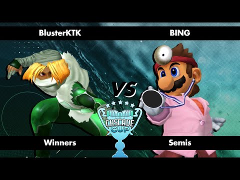 BlusterKTK (Sheik) vs BING (Dr. Mario) - Cascade Cup - Melee Singles - Winners Semis