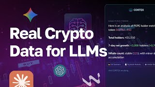 Introducing Moralis Cortex – Real Crypto Data for AI (Built for LLMs) 🤯