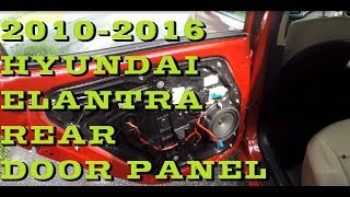 How to remove REAR door panel in Hyundai Elantra 2010-2016