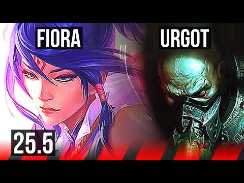 FIORA vs URGOT (TOP) | 6/1/4 | KR Challenger | 25.5