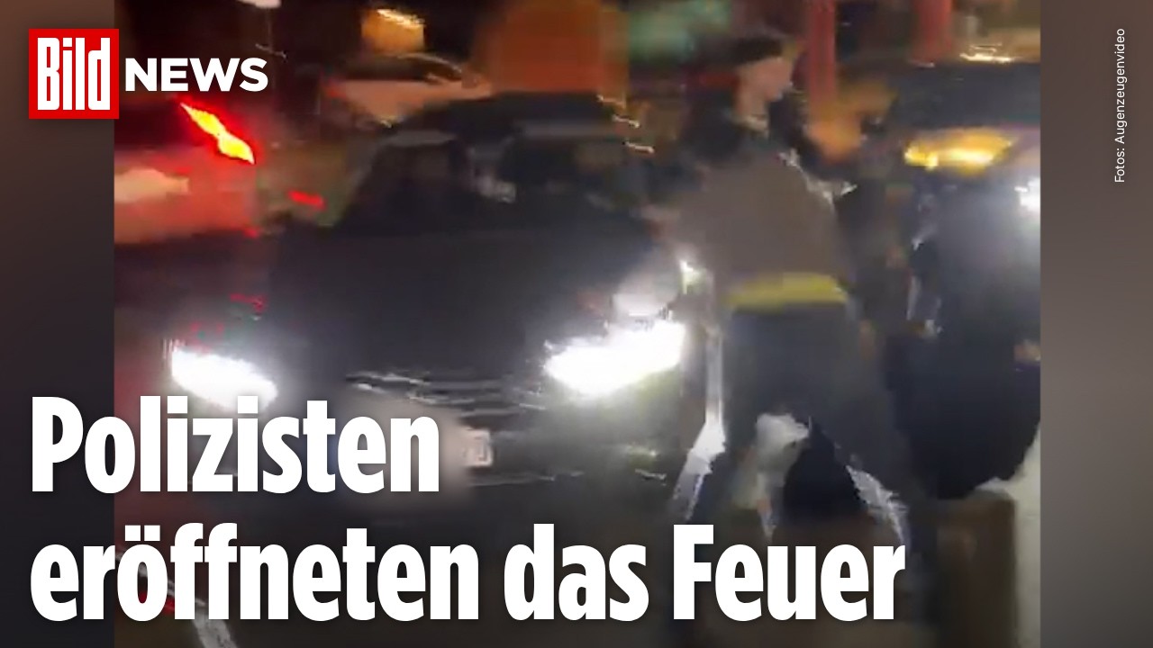 Niedersachsen: Blauer BMW rast nach Streit in Menschengruppe in Neustadt am Rübenberge