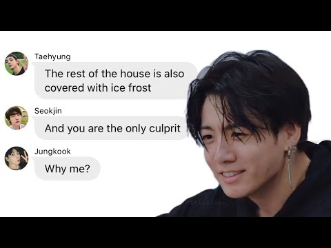 JK turned the house into ice | BTS texts☀️Summer special☀️