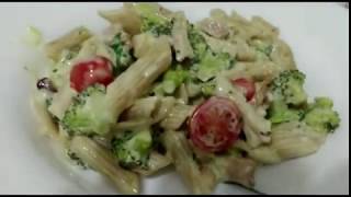 Super Fcil de Fazer| Macarro Cremoso  Simples com Brcolis Requeijo e Bacon