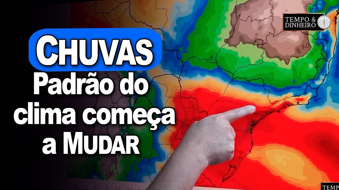 Começa a mudar o padrão do clima no Brasil com chuvas graduais, informa Ronaldo Coutinho