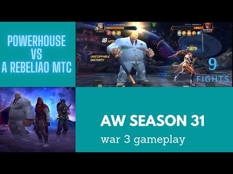 Alliance war season 31 war 3 |path 9| Marvel contest of champions