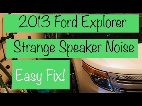 Thumbnail for 2013 Ford Explorer Strange Speaker Sound Fix Repair (works for other makes and models) by Ford EXP, Ford EX