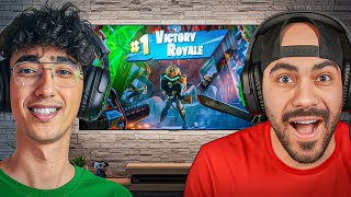 بشر و كريم يلعب ????️ ٤٠ صانع محتوى فورتنايت ????