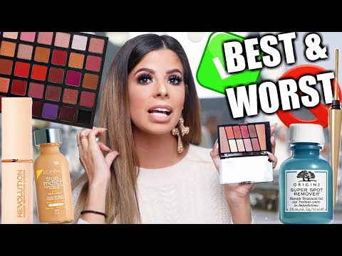 BEST AND WORST MAKEUP OF 2018 | DRUGSTORE AND HIGH END!!