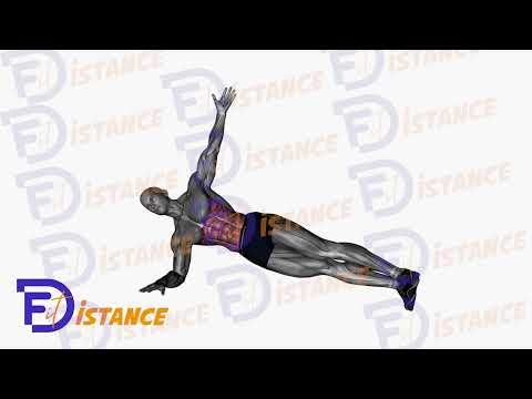 Planche latérale avec élévation de hanches - Exercice Planche latérale avec élévation de hanches en vidéo