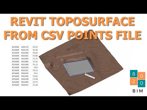 Create Revit Topography from Excel Points File