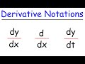 Dy Dx D Dx And Dy Dt Derivative Notations In Calculus