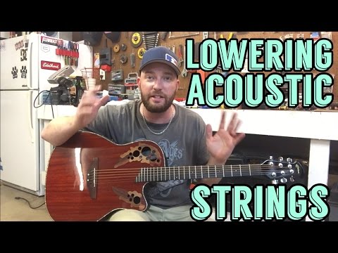 Lowering Acoustic Guitar String Action | Ovation Celebrity