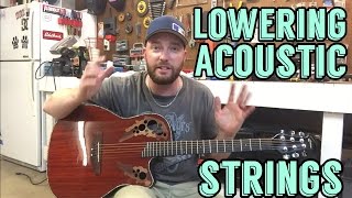 Lowering Acoustic Guitar String Action | Ovation Celebrity