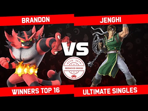 Brandon vs Jenghi - Winners Top 16 SSBU Singles - Redwood Smash 6 | Incineroar vs Richter