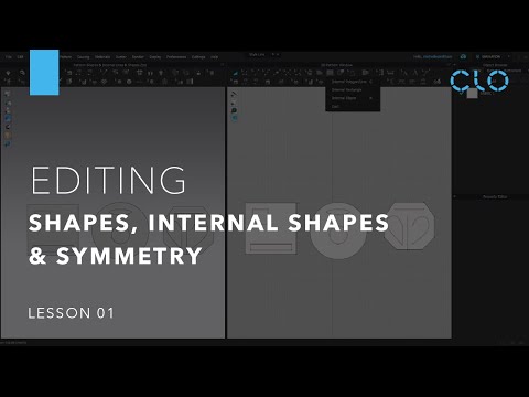 Beginner's Guide to CLO Part 2 Editing: Shapes, Internal Shapes, & Symmetry (Lesson 1)