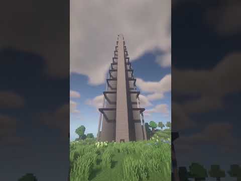 YUVIK GAMES - Tower On the Lake in 42 sec #shorts #minecraft